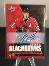 2025-26 Upper Deck Chicago Blackhawks Centennial Red Hot Autos Kyle Calder #64 card
