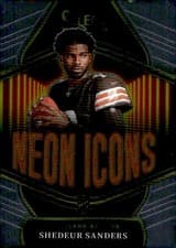2025 Panini Select Neon Icons Shedeur Sanders #5 card