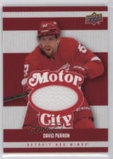 2025-26 Upper Deck Detroit Red Wings Centennial Motor City Materials David Perron #MCM-DP card