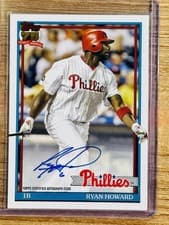 2026 Topps 1991 Topps Autographs Ryan Howard #91A-RH