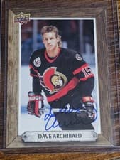 2024-25 Upper Deck Engrained Icons Beehive Portrait Signatures Dave Archibald #BH-DV card