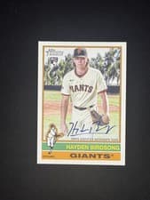 2025 Topps Heritage Real One Autographs Hayden Birdsong #ROA-HB card