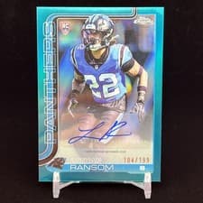 2025 Topps Chrome Retail Rookie Autographs Lathan Ransom #RRA-LRA card
