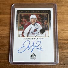 2024-25 SP Authentic UD Authentics Jarome Iginla #UDA-JI card
