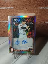 2025 Topps Chrome Update Autographs AJ Blubaugh #AC-ABU card