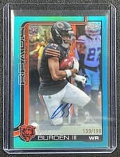 2025 Topps Chrome Rookies Autographs Luther Burden III #RA-LB card