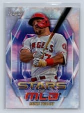 Mike Trout 2023 Topps Stars of MLB Chrome card
