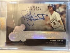2025 Topps Five Star Five Time Signatures Robin Yount #FTS-RY card