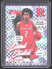 Dylan Harper 2024-25 Bowman University Chrome Social Studies card