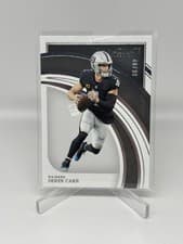 Derek Carr 2022 Panini Immaculate Collection card