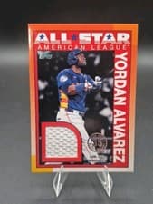 2025 Topps 1990 Topps Baseball All-Star Relics Yordan Alvarez #90ASR-YA card