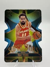 Trae Young 2024-25 Panini Silhouette Superstars Die-Cut card