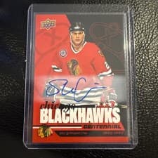 2025-26 Upper Deck Chicago Blackhawks Centennial Box Set Autographs Stu Grimson #83 card