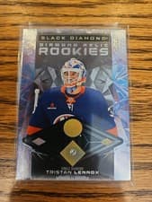 2025-26 Upper Deck Black Diamond Base Diamond Relic Rookies Tristan Lennox #BDR-TL card
