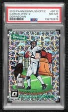 Carson Wentz 2018 Donruss Optic Downtown card