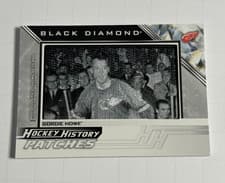 2025-26 Upper Deck Black Diamond Hockey History Patches Gordie Howe #HHP-GH card