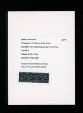 2025 Panini Prizm WNBA Throwback Signatures Caitlin Clark #4 card