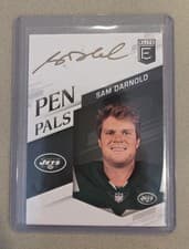 Sam Darnold 2018 Panini Donruss Elite Pen Pals card