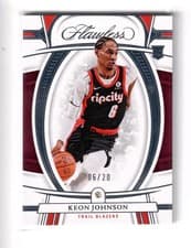 2021 Panini Flawless Keon Johnson #41