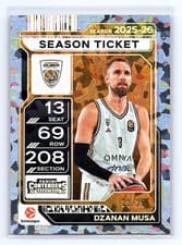 2025-26 Panini Contenders EuroLeague Base Season Ticket Dzanan Musa #45 card