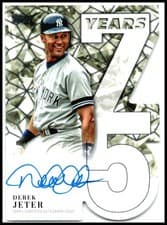 2026 Topps 75 Years of Topps Die-Cut Autographs Derek Jeter #75YA-DJ card