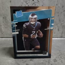 Jalen Hurts 2020 Panini Chronicles Clearly Donruss Rated Rookies card