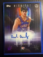 2025-26 Topps Midnight Dark Marks Rookies Signatures Brooks Barnhizer #DMR-BB card