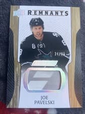2024-25 Upper Deck Engrained Icons Remnants Joe Pavelski #R-JV card