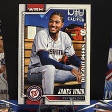 2026 Topps Dugout Peeks James Wood #349 card