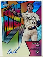 2025 Topps Chrome All-Etch Rookie Rush Autographs Brooks Lee #CAER-BL card