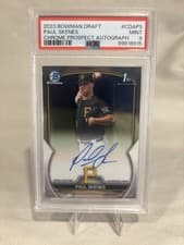 Paul Skenes 2023 Bowman Draft Chrome Prospect Autographs card
