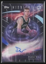 2025-26 Topps Midnight Stroke of Midnight Autographs Rookies Danny Wolf #SMR-DW card