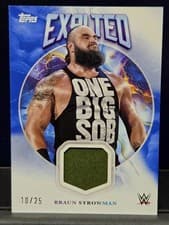 2025 Topps Exalted WWE Wrestling Exalted Relics Braun Strowman #ER-BSN card