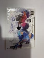 2025 Panini Impeccable Canvas Creations Signatures Owen Caissie #42 card