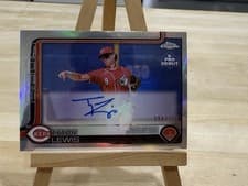 2025 Topps Pro Debut Chrome Autographs Tyson Lewis #PDC-175 card