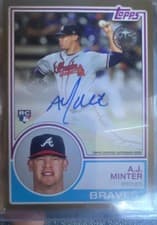 A.J. Minter 2018 Topps Update 1983 Baseball Autographs card