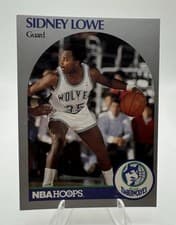 Sidney Lowe 1990-91 Hoops Base Set card