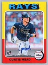 2024 Topps Heritage Real One Autograph Curtis Mead #ROA-CME card