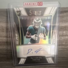 DeVonta Smith 2021 Panini Select Signatures Select card