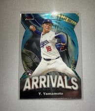 2024 Finest Arrivals Yoshinobu Yamamoto #A-20 card