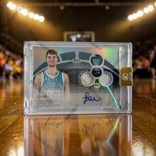 2025-26 Topps 3 Rookie 3 Patch Autographs Horizontal Liam McNeeley #RPH-LM card