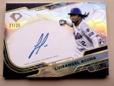 2025 Topps Diamond Icons Icons Chrome Autographs Luisangel Acuña #ACC-LA card