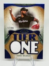 2026 Topps Tier One Tier One Relics Die-Cut Sandy Alcantara #T1RD-SA card