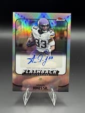 2025 Finest Flashback Autographs Aaron Jones Sr. #FBA-AJS card