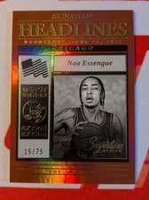 2025-26 Panini Signature Series Signature Headlines Noa Essengue #3 card