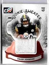 2025 Donruss Rookie Holiday Sweater Kaleb Johnson #SWE-KJN card