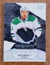2024-25 Upper Deck Black Diamond Exquisite Collection Rookie Patch Logan Stankoven #RP-LS card