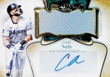 2026 Topps Tier One Autographed Tier One Jumbo Relics Connor Norby #AT1JR-CN card
