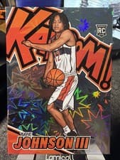 2025-26 Panini Signature Series Kaboom Tre Johnson III #6 card