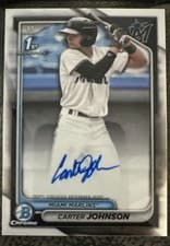 2024 Bowman Draft Chrome Prospect Autographs Carter Johnson #CPA-CJ